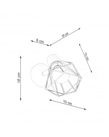 Wandleuchte ARTEMIS 1 schwarz