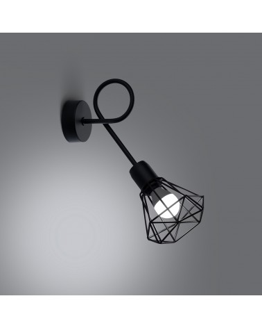 Wandleuchte ARTEMIS 1S schwarz