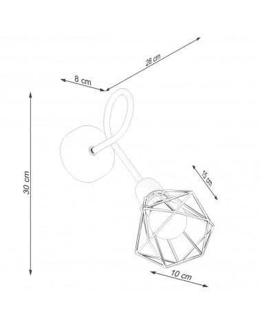 Wandleuchte ARTEMIS 1S schwarz