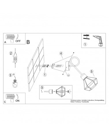 Wandleuchte ARTEMIS 1S schwarz