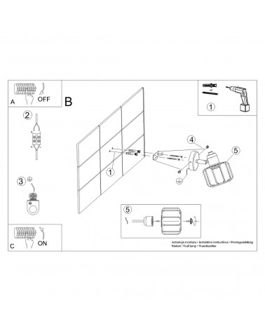 Wandleuchte BELUCI 1 weiß