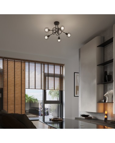 Wandleuchte BELUCI 1 schwarz