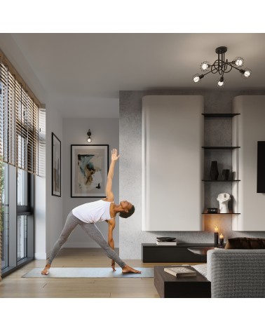 Deckenleuchte BELUCI 2 schwarz