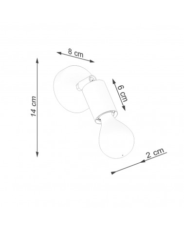 Wandleuchte FORNES 1 schwarz