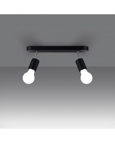 Deckenleuchte FORNES 2 schwarz