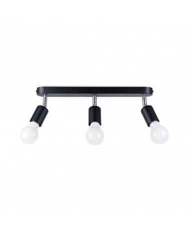 Deckenleuchte FORNES 3 schwarz