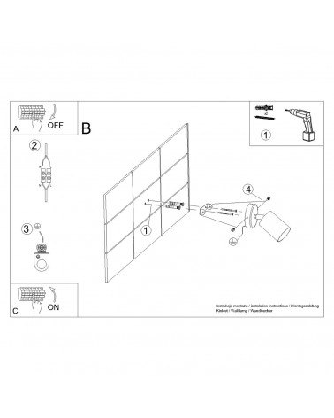 Wandleuchte LEMMI 1 weiß