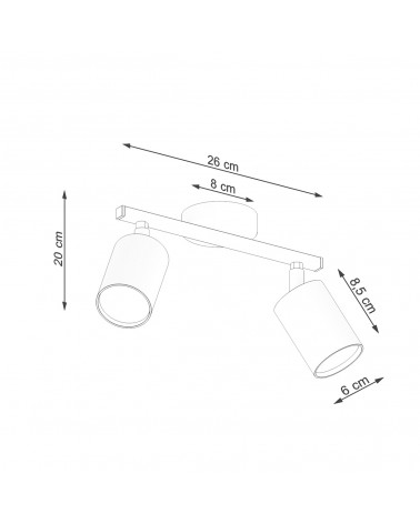 Deckenleuchte LEMMI 2 weiß