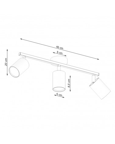 Deckenleuchte LEMMI 3 weiß