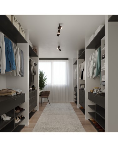 Wandleuchte LEMMI 1 schwarz