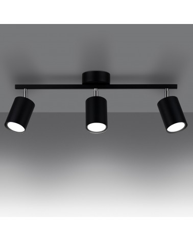 Deckenleuchte LEMMI 3 schwarz