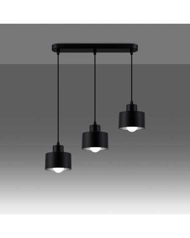 Hängeleuchte SAVAR 3 schwarz