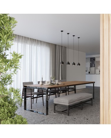 Hängeleuchte SAVAR 3 schwarz