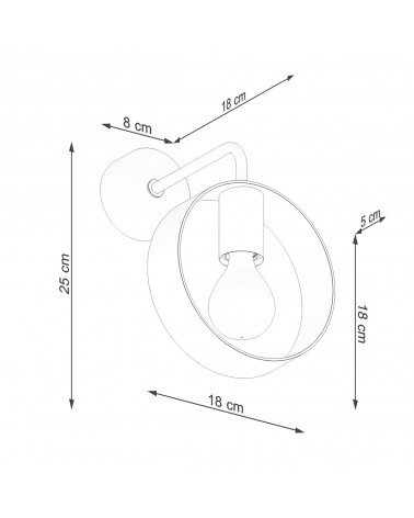 Wandleuchte TITRAN 1 weiß