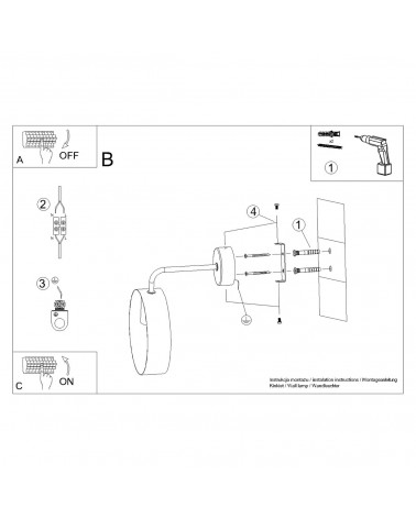 Wandleuchte TITRAN 1 weiß