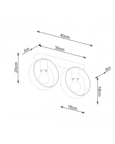 Deckenleuchte TITRAN 2 weiß