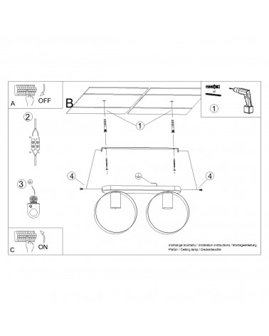 Deckenleuchte TITRAN 2 weiß