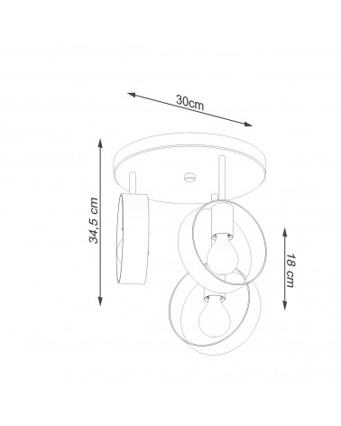 Deckenleuchte TITRAN 3 weiß
