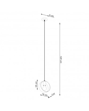 Hängeleuchte TITRAN 1 biała