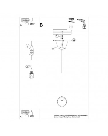 Hängeleuchte TITRAN 1 biała