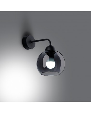 Wandleuchte ALINO 1 schwarz