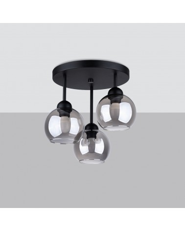 Kronleuchter ALINO 3 schwarz