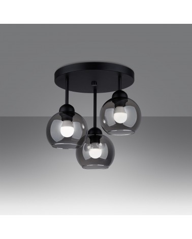 Kronleuchter ALINO 3 schwarz