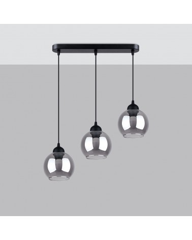 Hängeleuchte ALINO 3 schwarz
