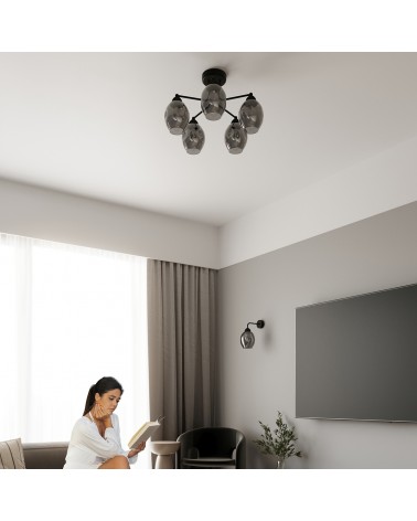 Wandleuchte FILLAN 1 schwarz