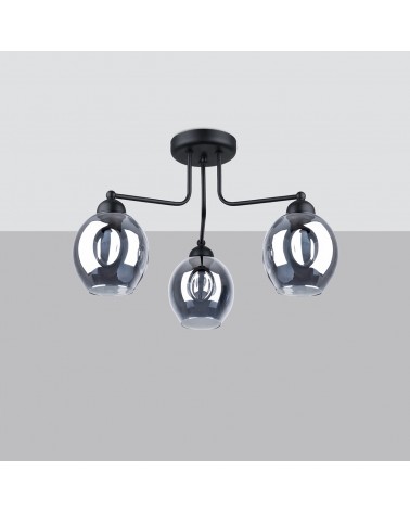 Kronleuchter FILLAN 3 schwarz