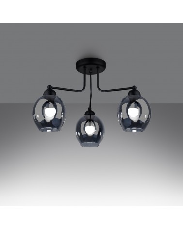 Kronleuchter FILLAN 3 schwarz