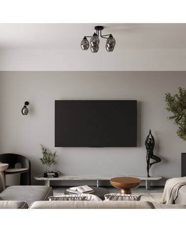 Kronleuchter FILLAN 5 schwarz