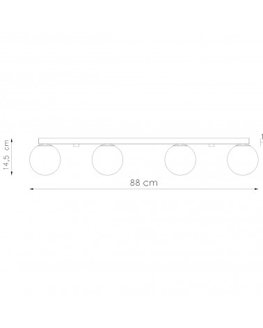 Deckenleuchte YOLI 4 weiß