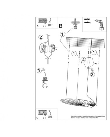 Hängeleuchte LEHDET weiß