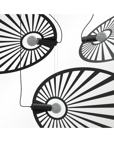 Hängeleuchte LEHDET schwarz