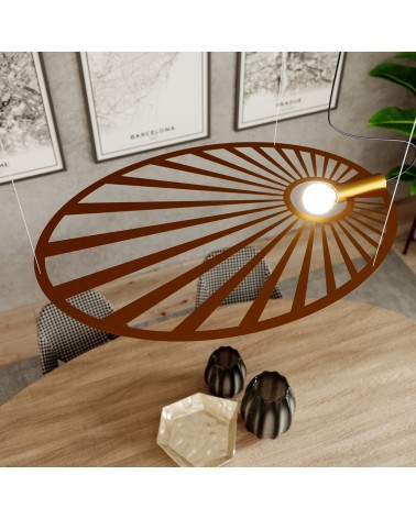 Hängeleuchte LEHDET gold