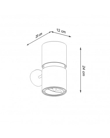 Wandleuchte KUKKIA schwarz