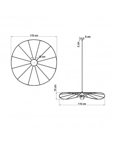 Hängeleuchte ESKOLA 110 schwarz