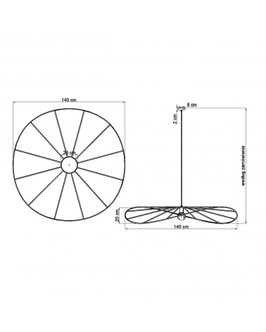 Hängeleuchte ESKOLA 140 schwarz