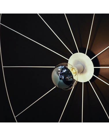 Wandleuchte / Deckenleuchte ESKOLA 70 schwarz