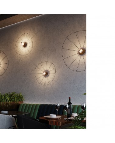 Wandleuchte / Deckenleuchte ESKOLA 70 schwarz