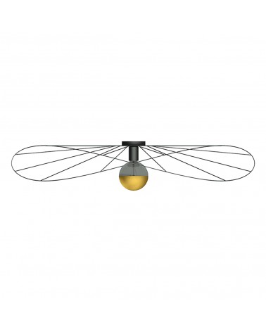 Wandleuchte / Deckenleuchte ESKOLA 110 schwarz