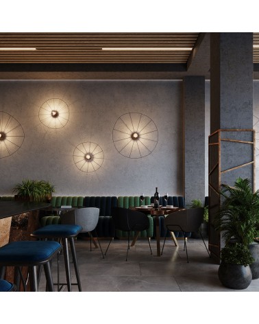 Wandleuchte / Deckenleuchte ESKOLA 110 schwarz