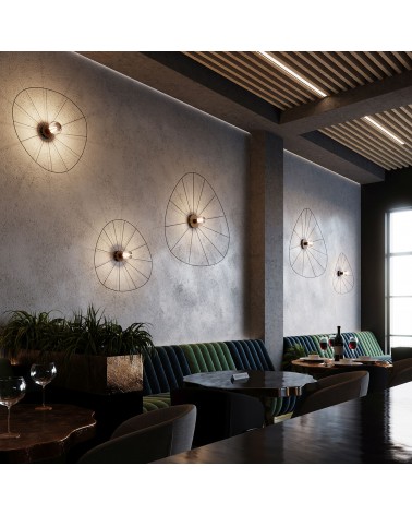 Wandleuchte / Deckenleuchte ESKOLA 140 schwarz