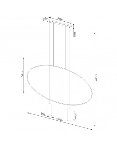 Hängeleuchte HOLAR 2 schwarz