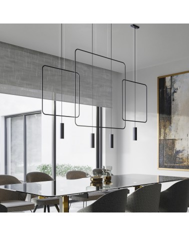 Hängeleuchte RANA 2 schwarz