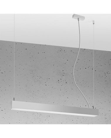 Hängeleuchte PINNE 67 grau