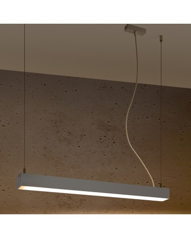 Hängeleuchte PINNE 67 grau