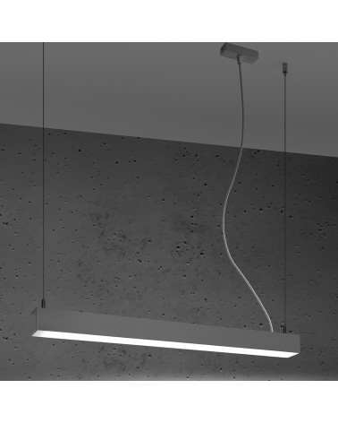 Hängeleuchte PINNE 67 grau