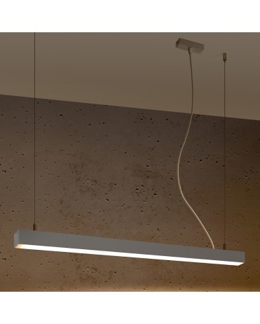 Hängeleuchte PINNE 90 grau